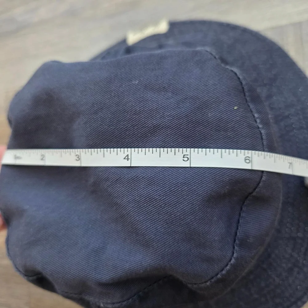 Vintage Levi Strauss Signature Reversible Bucket Hat Navy Blue Cream Small